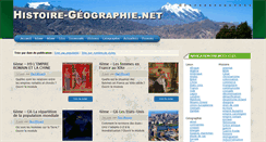 Desktop Screenshot of histoire-geographie.net