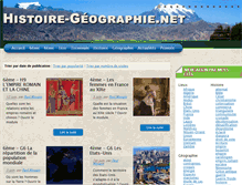 Tablet Screenshot of histoire-geographie.net